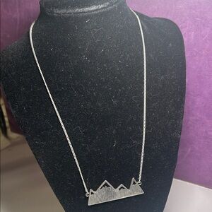 Silver Mountain Range Necklace